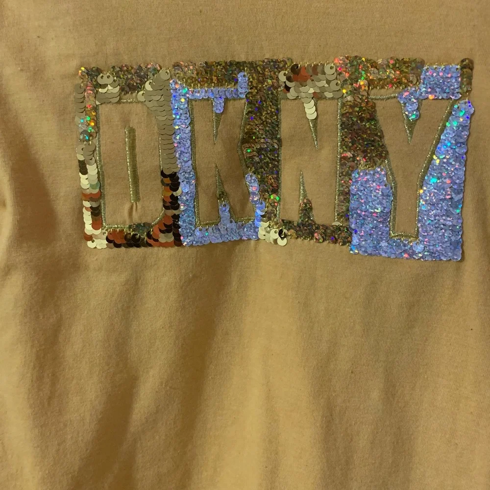 DKNY Mustard and White Sequins 2-Piece Set 6X
